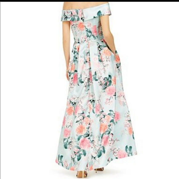 Eliza J Off-The-Shoulder Floral Gown - Picture 3 of 6